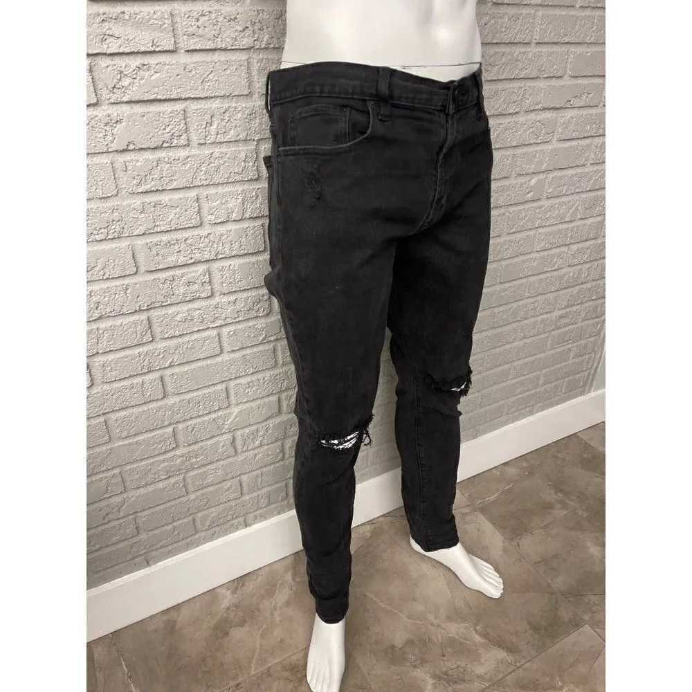 Pacsun Men’s Black Stacked Skinny Jeans Size 36 x 32
